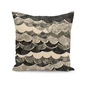 Abstract Beige Sea Waves Design