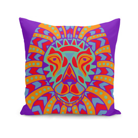 Aztec-style Lion Head Design #8
