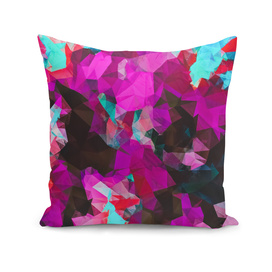 psychedelic geometric polygon abstract in purple pink