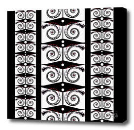 decorative cartoon pattern with dots