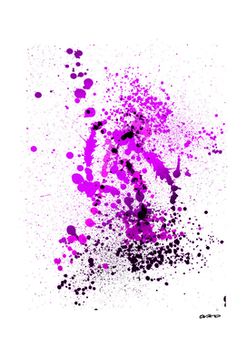 Vivid Violet - Abstract Splatter Art