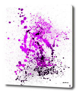 Vivid Violet - Abstract Splatter Art