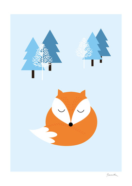 Fox in winter