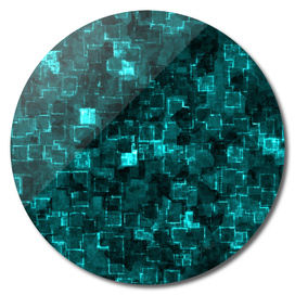 Abstract Aqua Cyber glow