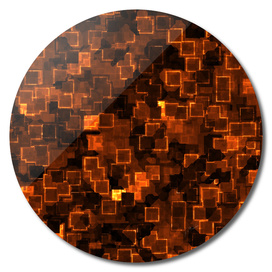 Abstract Orange Cyber glow