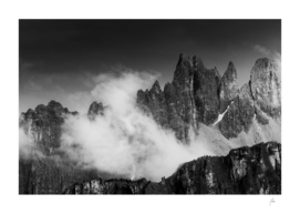 Rising Cloud in the Dolomites