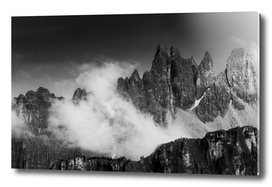 Rising Cloud in the Dolomites