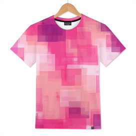 geometric square pixel pattern abstract in pink purple
