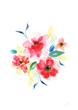 Watercolour Floral Art Print