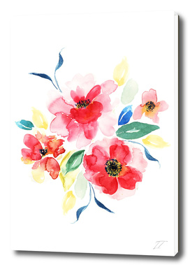 Watercolour Floral Art Print