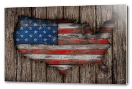 American Wood Flag