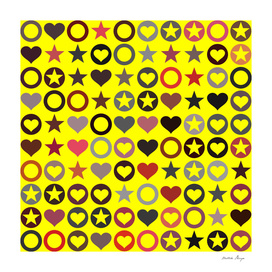 stars hearts pattern
