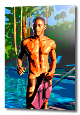 Eduardo by the Pool