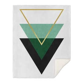 Green and gold triangles