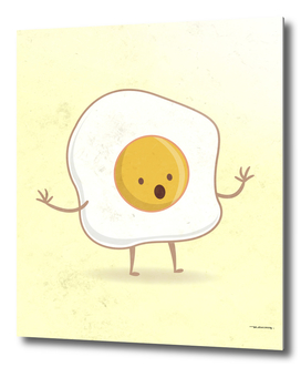 Fried egg digital illustration