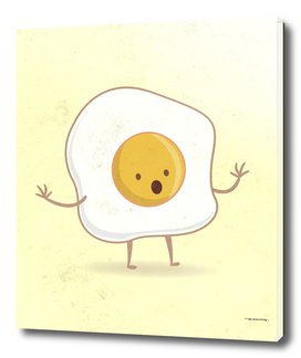 Fried egg digital illustration