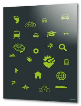 Urban mobility Icons illustration