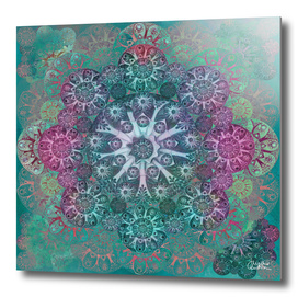 “Teal & Rose Mandala (pattern)”