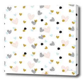 abstarct pattern with hearts