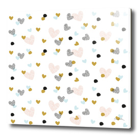 abstarct pattern with hearts