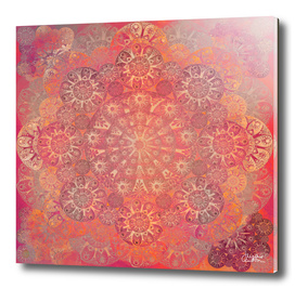 “Coral & Rosewood Mandala (pattern)”