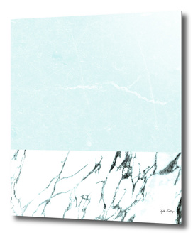 Marble & concrete - soft aqua