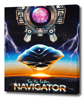 Flight of the Navigator Inspired Retro Poster