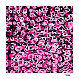 Pink Black and White LEopard