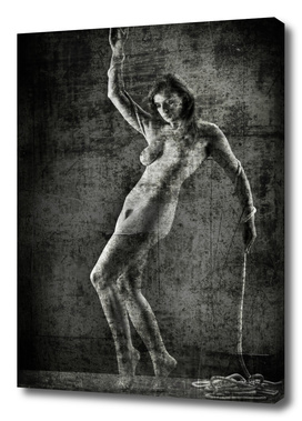 Nude with rope