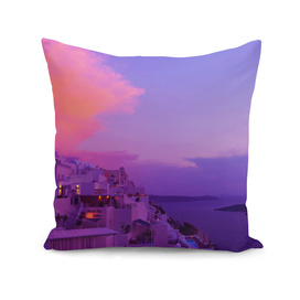 Purple sunset in Santorini