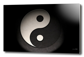 Yin Yang Symbol Leather Texture