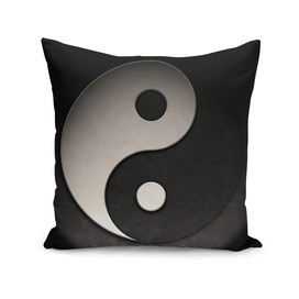 Yin Yang Symbol Leather Texture