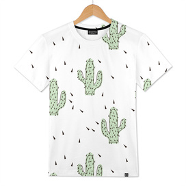 Cactuses abstract modern print simple