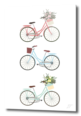 Pastel Bicycle Print