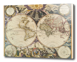 Vintage World Map (1665)