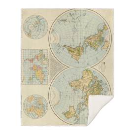 Vintage Map of The World (1895)