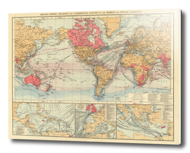Vintage Map of The World (1895) 2