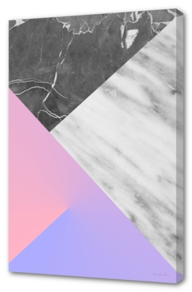 Marble Collage with Rose Quartz and Serenity