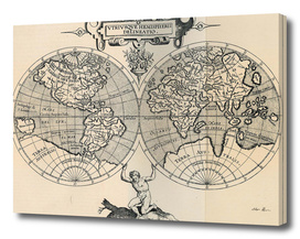 Vintage Map of The World (1598)
