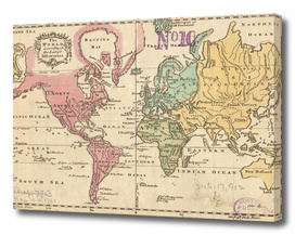 Vintage Map of The World (1760)