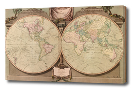 Vintage Map of The World (1808)