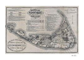 Vintage Map of Nantucket (1889)
