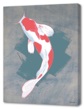 Koi fish digital illustration