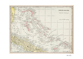 Vintage Map of The Bahamas (1901)