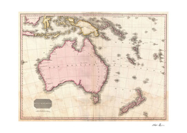 Vintage Map of Australia (1818)