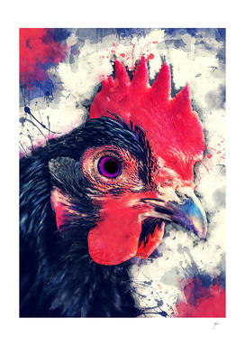 animal rooster 2 art