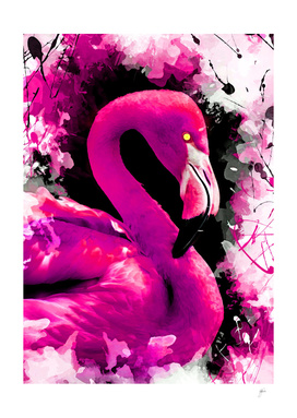 animal flamingo art