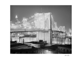 Brooklyn Bridge at Night Photograph