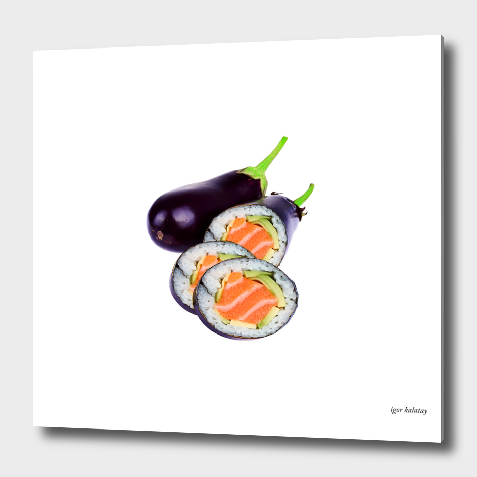 eggplant sushi