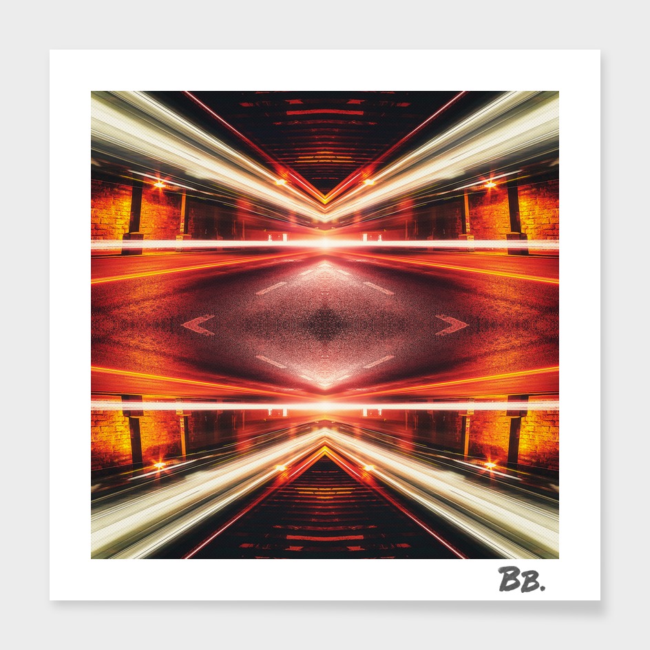 Geometric Street Night Light (HDR Photo Art) XTFORCE-TB